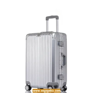 Classic Aluminum Frame Trolley Suitcase ABS+PC | TSA Lock + Silent Wheels + Metal Corners | 20/24/26/29-inch Durable Luggage for Wholesale (6 Colors)PAHX1520