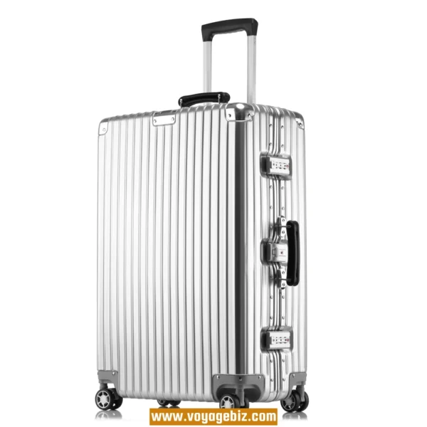 Classic Aluminum Frame Trolley Suitcase ABS+PC | 10+ Years Best Seller | TSA Lock + Silent Wheels + Leather Handle | 20/24/26/29-inch Durable Luggage for Wholesale (6 Colors) PAHX1608 - Image 7