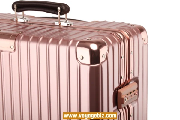 Classic Aluminum Frame Trolley Suitcase ABS+PC | 10+ Years Best Seller | TSA Lock + Silent Wheels + Leather Handle | 20/24/26/29-inch Durable Luggage for Wholesale (6 Colors) PAHX1608 - Image 10