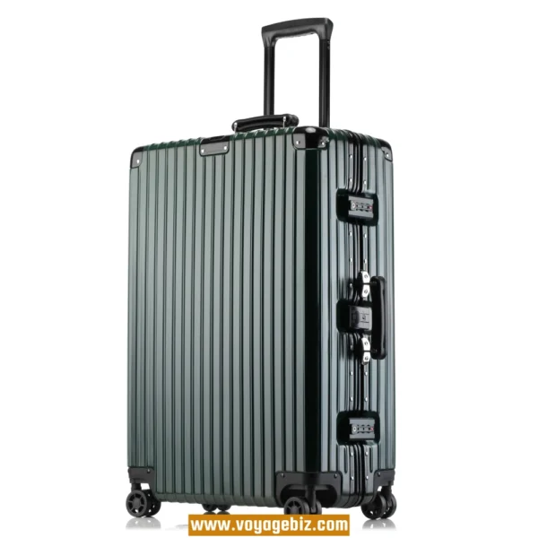 Classic Aluminum Frame Trolley Suitcase ABS+PC | 10+ Years Best Seller | TSA Lock + Silent Wheels + Leather Handle | 20/24/26/29-inch Durable Luggage for Wholesale (6 Colors) PAHX1608