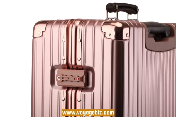 Classic Aluminum Frame Trolley Suitcase ABS+PC | 10+ Years Best Seller | TSA Lock + Silent Wheels + Leather Handle | 20/24/26/29-inch Durable Luggage for Wholesale (6 Colors) PAHX1608 - Image 16