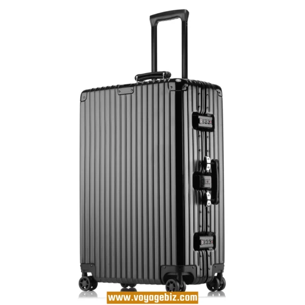 Classic Aluminum Frame Trolley Suitcase ABS+PC | 10+ Years Best Seller | TSA Lock + Silent Wheels + Leather Handle | 20/24/26/29-inch Durable Luggage for Wholesale (6 Colors) PAHX1608 - Image 6