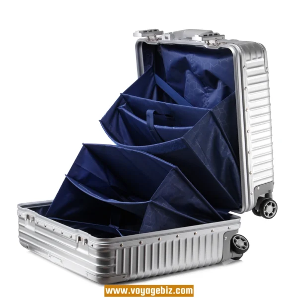 Wholesale 18-inch Aluminum Frame Laptop Luggage ABS+PC | TSA Lock + Silent Wheels  | Metal Corners & Riveted Frame | Compact Carry-On for Business Travel (4 Colors) PAHX1609 - Image 11