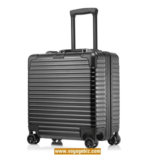 Wholesale 18-inch Aluminum Frame Laptop Luggage ABS+PC | TSA Lock + Silent Wheels  | Metal Corners & Riveted Frame | Compact Carry-On for Business Travel (4 Colors) PAHX1609