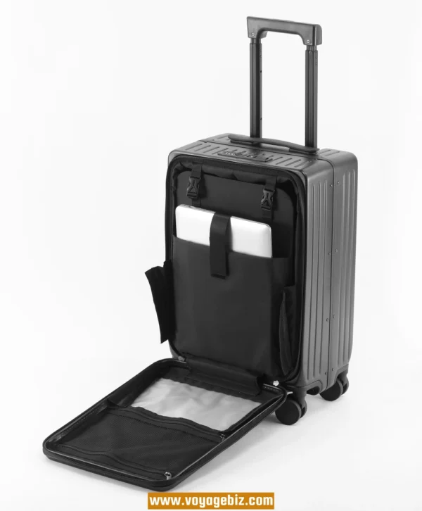 Wholesale 20-inch Aluminum Frame Cabin Luggage with TSA Lock & Charging Port | Silent 360° Wheels | ABS+PC Lightweight Suitcase for Travel/Business (4 Colors)PAHX6618 - Image 16