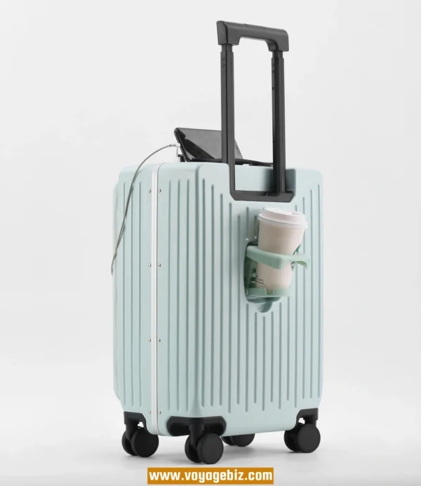 Wholesale 20-inch Aluminum Frame Cabin Luggage with TSA Lock & Charging Port | Silent 360° Wheels | ABS+PC Lightweight Suitcase for Travel/Business (4 Colors)PAHX6618 - Image 9