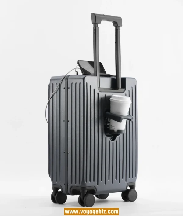 Wholesale 20-inch Aluminum Frame Cabin Luggage with TSA Lock & Charging Port | Silent 360° Wheels | ABS+PC Lightweight Suitcase for Travel/Business (4 Colors)PAHX6618 - Image 10