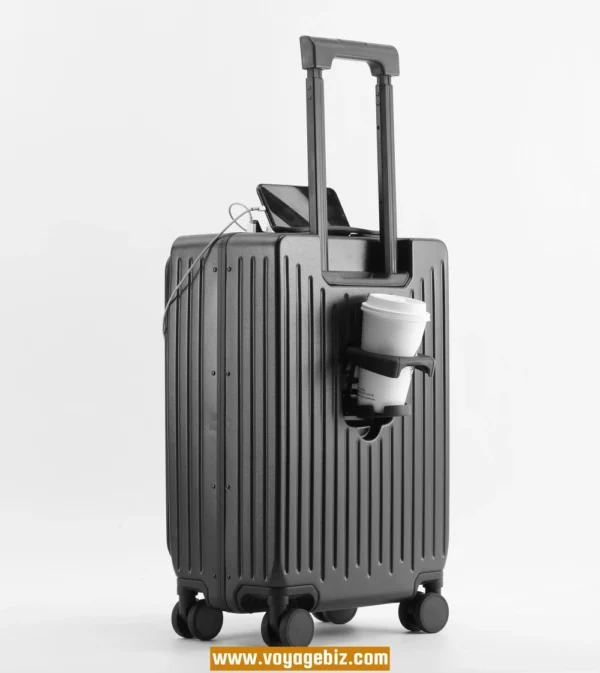 Wholesale 20-inch Aluminum Frame Cabin Luggage with TSA Lock & Charging Port | Silent 360° Wheels | ABS+PC Lightweight Suitcase for Travel/Business (4 Colors)PAHX6618 - Image 11