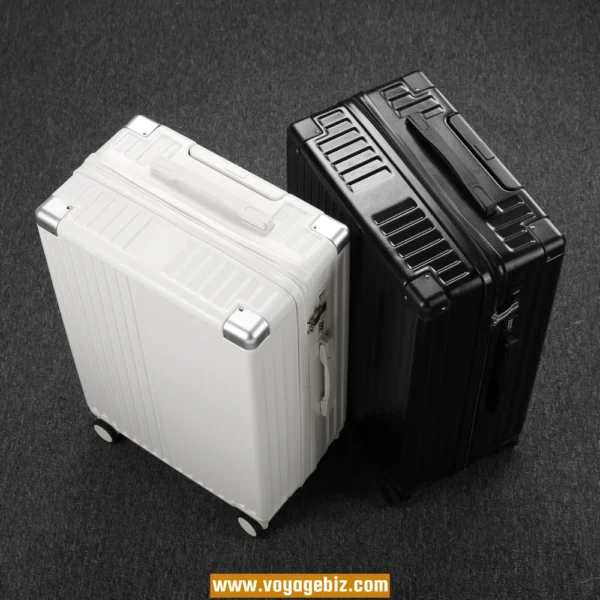 Wholesale TSA-Lock ABS+PC Suitcase with Metal Corner Armor&Charging Port& Silent Wheels | 20"-28" Multi-Size Luggage | Cup Holder & Phone Stand Design  PZHX2091 - Image 2