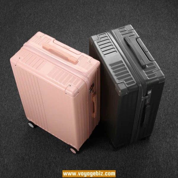 Wholesale TSA-Lock ABS+PC Suitcase with Metal Corner Armor&Charging Port& Silent Wheels | 20"-28" Multi-Size Luggage | Cup Holder & Phone Stand Design  PZHX2091 - Image 3