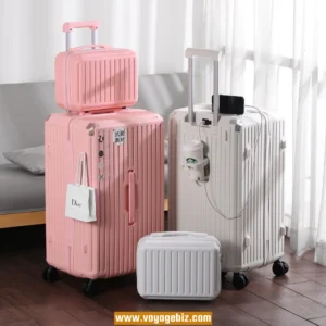 Wholesale13"-28" ABS+PC Spinner Luggage Sets |TSA Lock/USB Charging Port/360° Silent Brake Wheels | OEM/ODM Customizable (MOQ 1 20GP Container)PZHX2311