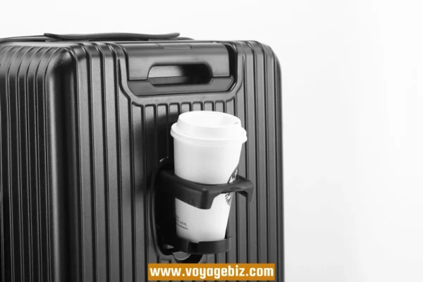 Wholesale Front-Access ABS+PC Suitcase | TSA Lock + USB Charging Port + Silent Wheels | 20"-26" Smart Travel Luggage with Cup Holder PZHX8038 - Image 10