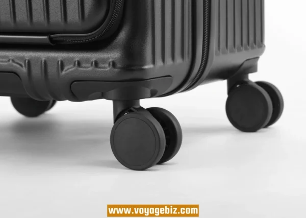 Wholesale Front-Access ABS+PC Suitcase | TSA Lock + USB Charging Port + Silent Wheels | 20"-26" Smart Travel Luggage with Cup Holder PZHX8038 - Image 13