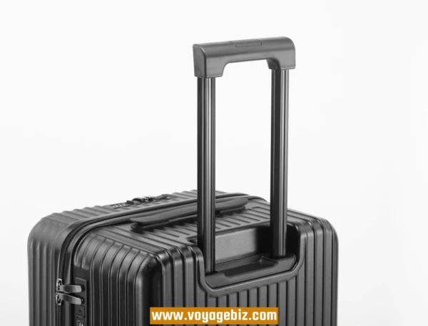 Wholesale Front-Access ABS+PC Suitcase | TSA Lock + USB Charging Port + Silent Wheels | 20"-26" Smart Travel Luggage with Cup Holder PZHX8038 - Image 9