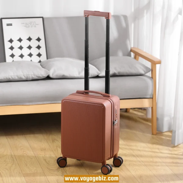 Wholesale Silent-Spinner Cabin Luggage | TSA Lock ABS+PC Zipper Case (16"/18") | Black/White/Burgundy/Purple Multi-Color Options PZHX8069 - Image 5