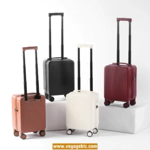 Wholesale Silent-Spinner Cabin Luggage | TSA Lock ABS+PC Zipper Case (16"/18") | Black/White/Burgundy/Purple Multi-Color Options PZHX8069
