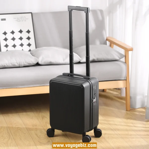 Wholesale Silent-Spinner Cabin Luggage | TSA Lock ABS+PC Zipper Case (16"/18") | Black/White/Burgundy/Purple Multi-Color Options PZHX8069 - Image 4