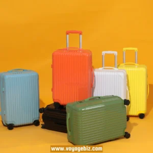 Candy Color Lightweight Zipper Trolley Luggage ABS+PC | TSA Lock + Silent Wheels | 20/24/26/29-inch Vibrant Travel Suitcase for Wholesale PZHX9013