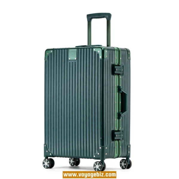 Aluminum Frame Luggage – ABS+PC Suitcase with TSA Lock, Spinner Wheels, Metal Corners & Cup Holder | 20” 24” 26” 29” PAHX1860S - Image 5