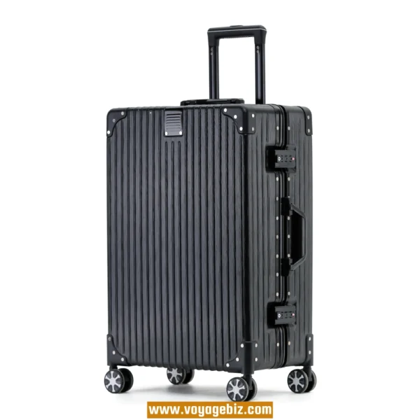 Aluminum Frame Luggage – ABS+PC Suitcase with TSA Lock, Spinner Wheels, Metal Corners & Cup Holder | 20” 24” 26” 29” PAHX1860S - Image 4