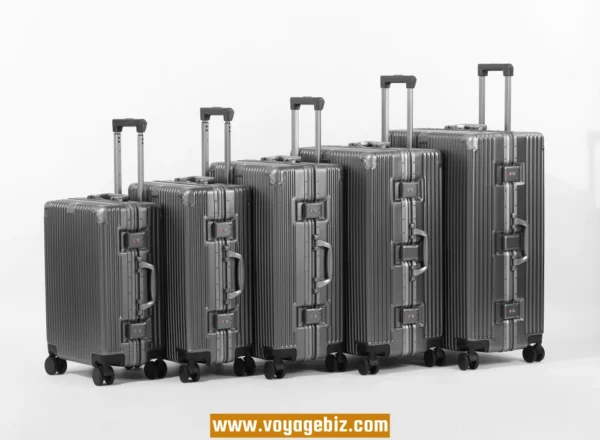 PC Spinner Luggage – Aluminum Frame Suitcase with TSA Lock, Hook & Metal Corners | 20” 22” 24” 26” PAHX2018