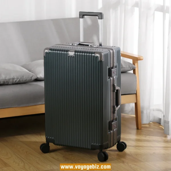 PC Spinner Luggage – Aluminum Frame Suitcase with TSA Lock, Hook & Metal Corners | 20” 22” 24” 26” PAHX2018 - Image 3