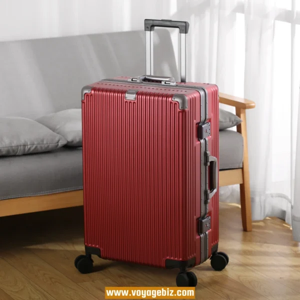 PC Spinner Luggage – Aluminum Frame Suitcase with TSA Lock, Hook & Metal Corners | 20” 22” 24” 26” PAHX2018 - Image 4