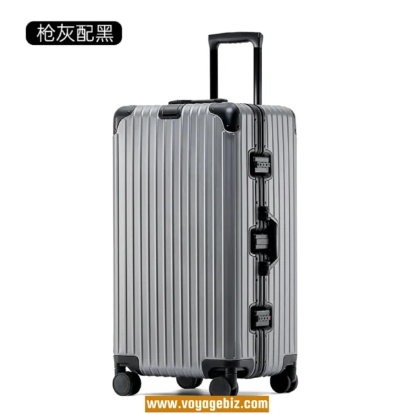 Full Metal Magnesium-Aluminum Alloy Luggage – Aluminum Frame TSA Lock Suitcase with Spinner Wheels | 22” 24” 26” 28” 30” PAHX2605 - Image 11