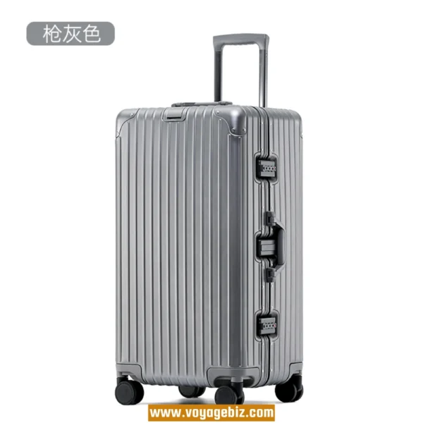 Full Metal Magnesium-Aluminum Alloy Luggage – Aluminum Frame TSA Lock Suitcase with Spinner Wheels | 22” 24” 26” 28” 30” PAHX2605 - Image 10