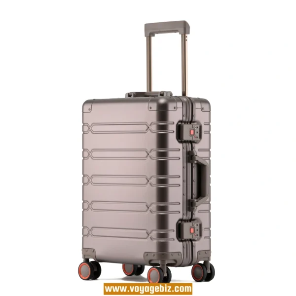 Full Aluminum Luggage – Hard Shell TSA Lock Suitcase with Spinner Wheels | 20” 24” 29” | Reinforced Aluminum Frame Trolley Case  PAHX60 - Image 2