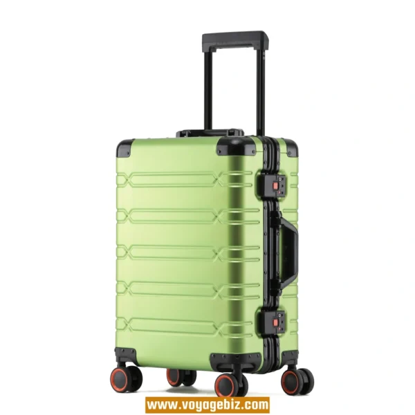 Full Aluminum Luggage – Hard Shell TSA Lock Suitcase with Spinner Wheels | 20” 24” 29” | Reinforced Aluminum Frame Trolley Case  PAHX60 - Image 3