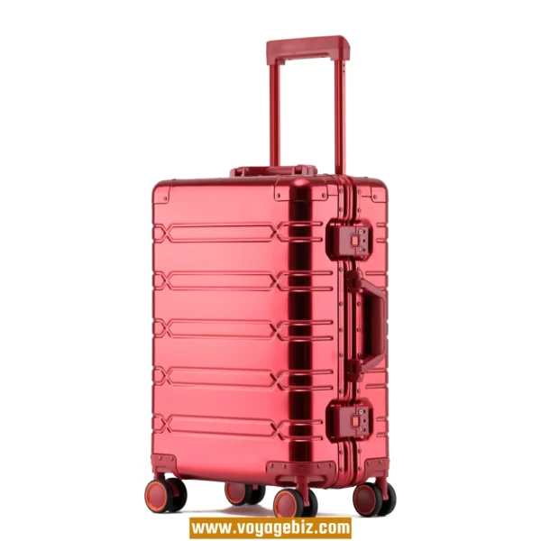 Full Aluminum Luggage – Hard Shell TSA Lock Suitcase with Spinner Wheels | 20” 24” 29” | Reinforced Aluminum Frame Trolley Case  PAHX60 - Image 6