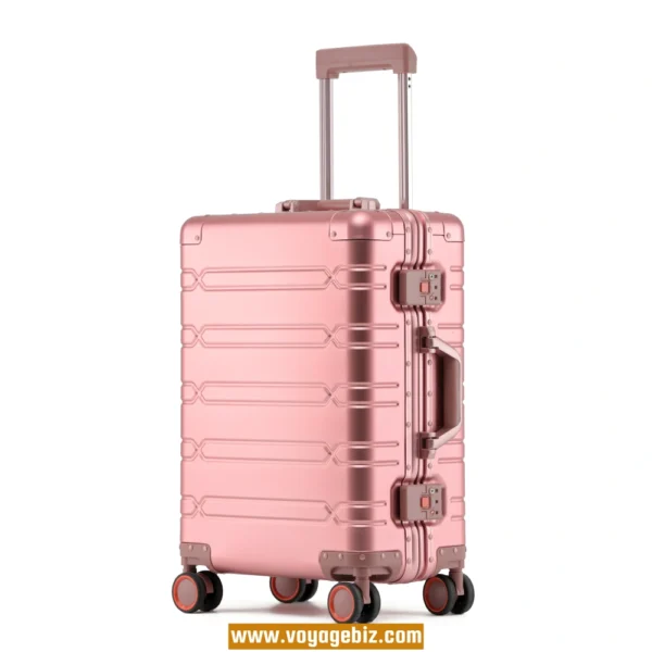 Full Aluminum Luggage – Hard Shell TSA Lock Suitcase with Spinner Wheels | 20” 24” 29” | Reinforced Aluminum Frame Trolley Case  PAHX60 - Image 4