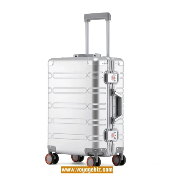Full Aluminum Luggage – Hard Shell TSA Lock Suitcase with Spinner Wheels | 20” 24” 29” | Reinforced Aluminum Frame Trolley Case  PAHX60 - Image 5