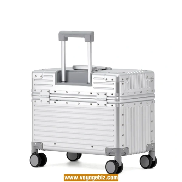 Full Aluminum Pilot Case – Magnesium-Aluminum Equipment Luggage with TSA Lock & Spinner Wheels | 18” 20”PAHX8002 - Image 4