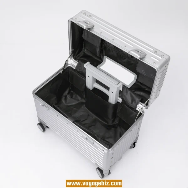 Full Aluminum Pilot Case – Magnesium-Aluminum Equipment Luggage with TSA Lock & Spinner Wheels | 18” 20”PAHX8002 - Image 5