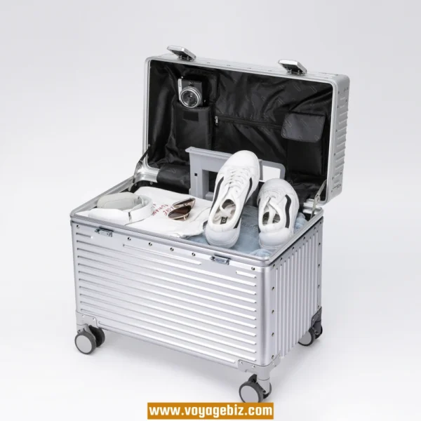 Full Aluminum Pilot Case – Magnesium-Aluminum Equipment Luggage with TSA Lock & Spinner Wheels | 18” 20”PAHX8002 - Image 16