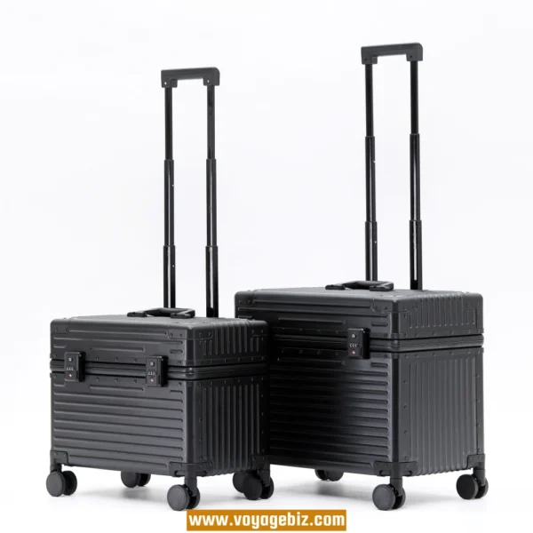 Full Aluminum Pilot Case – Magnesium-Aluminum Equipment Luggage with TSA Lock & Spinner Wheels | 18” 20”PAHX8002 - Image 3