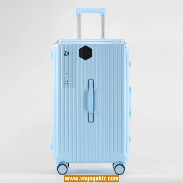 Smart Aluminum Frame Luggage – ABS+PC Spinner Suitcase with USB Port, Brake Wheels & TSA Lock | 20” 24” 26” 28”PAHX9007S - Image 4