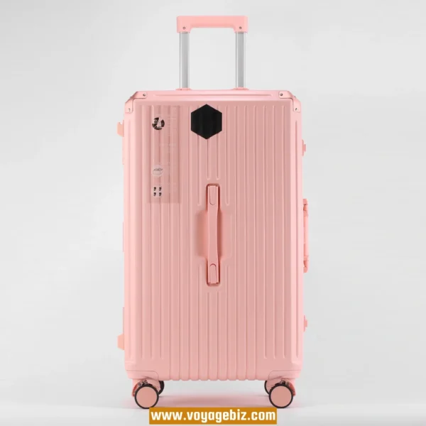Smart Aluminum Frame Luggage – ABS+PC Spinner Suitcase with USB Port, Brake Wheels & TSA Lock | 20” 24” 26” 28”PAHX9007S - Image 7