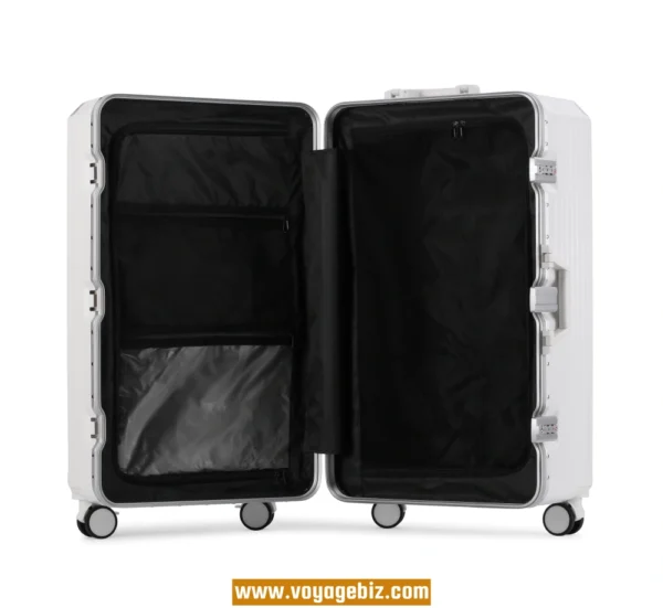 Smart Aluminum Frame Luggage – ABS+PC Spinner Suitcase with USB Port, Brake Wheels & TSA Lock | 20” 24” 26” 28”PAHX9007S - Image 18