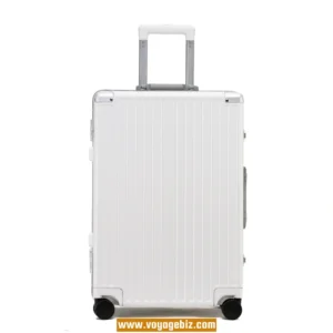 Aluminum Frame TSA Lock Trolley Luggage with Silent 360° Spinner Wheels – 20/24/26/29-inch, ABS + PC, Available in Red, Dark Green, Black, Grey, White PZHX2090