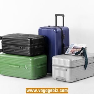 Large Capacity Trolley Luggage with TSA Lock, 360° Spinner Wheels – 24/26/30/32/34-inch, ABS + PC, Available in Black, Orange, Lime Green, Pink, Glacier Blue, White PZHX1902