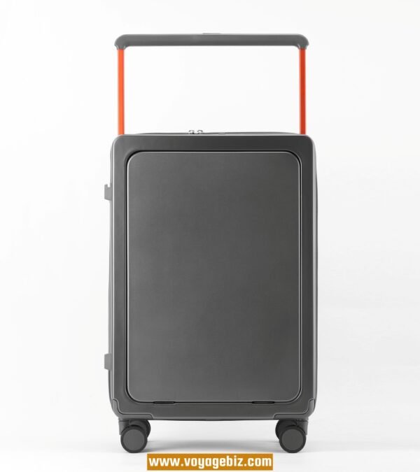 Front-Opening Trolley Luggage with TSA Lock, Charging Port, 360° Spinner Wheels, Wide Trolley Handle – 20/24-inch, ABS + PC, Available in White, Purple, Green, Black, Grey, Dark Blue  PZHX2321 - Image 11