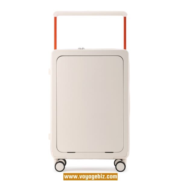 Front-Opening Trolley Luggage with TSA Lock, Charging Port, 360° Spinner Wheels, Wide Trolley Handle – 20/24-inch, ABS + PC, Available in White, Purple, Green, Black, Grey, Dark Blue  PZHX2321 - Image 12