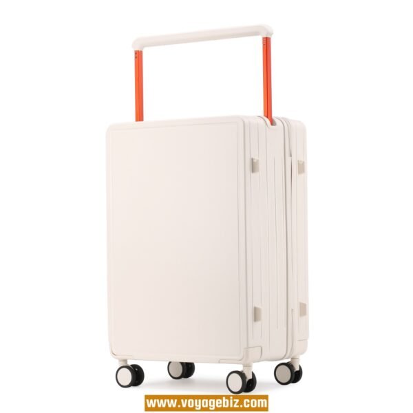 Front-Opening Trolley Luggage with TSA Lock, Charging Port, 360° Spinner Wheels, Wide Trolley Handle – 20/24-inch, ABS + PC, Available in White, Purple, Green, Black, Grey, Dark Blue  PZHX2321 - Image 15