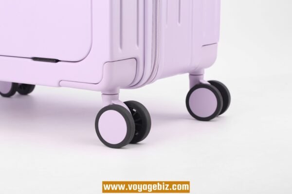 Front-Opening Trolley Luggage with TSA Lock, Charging Port, 360° Spinner Wheels, Wide Trolley Handle – 20/24-inch, ABS + PC, Available in White, Purple, Green, Black, Grey, Dark Blue  PZHX2321 - Image 20