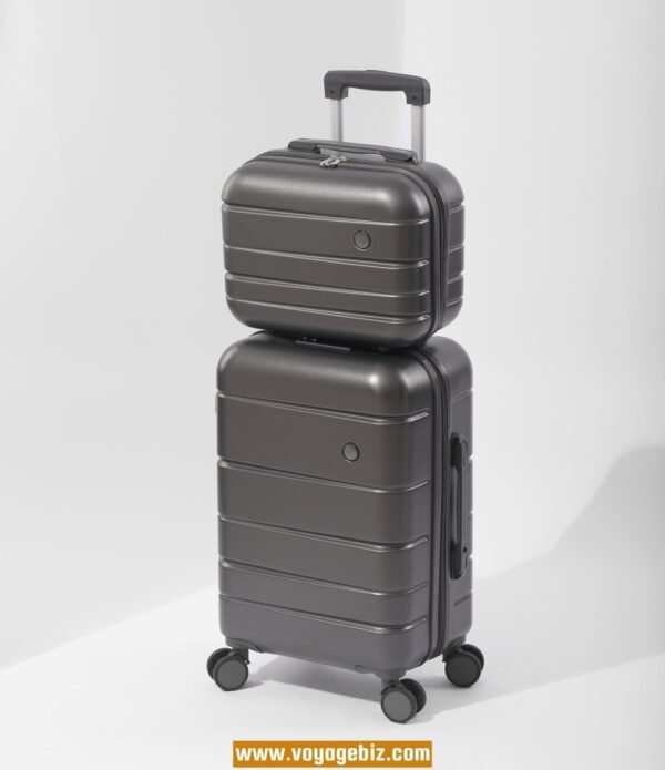 Zipper Luggage Set with TSA Lock, Hook, Silent 360° Spinner Wheels - Available in 14+20/14+20+24+28-inch - Black, White, Grey, Pink  PZHX618 - Image 9
