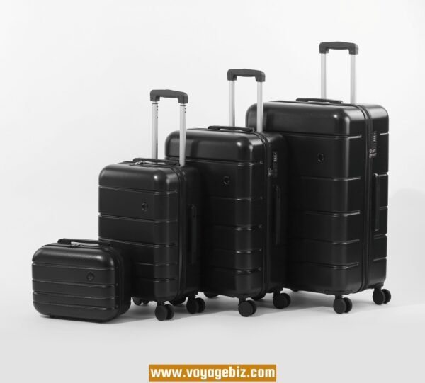 Zipper Luggage Set with TSA Lock, Hook, Silent 360° Spinner Wheels - Available in 14+20/14+20+24+28-inch - Black, White, Grey, Pink  PZHX618 - Image 2