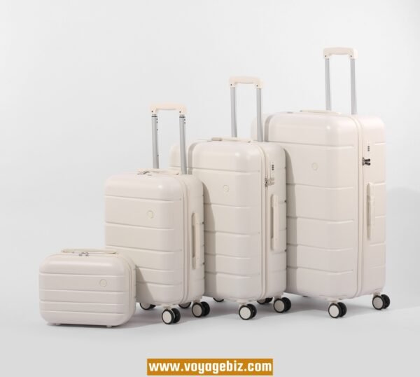 Zipper Luggage Set with TSA Lock, Hook, Silent 360° Spinner Wheels - Available in 14+20/14+20+24+28-inch - Black, White, Grey, Pink  PZHX618 - Image 4